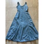 Newport News Vintage 90s Denim Dress Womens 6 Midi Flare Button Front Western Festival Photo 6