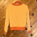 Halara  Round Neck Long Sleeve Orange Fleece Casual crewneck Sweatshirt Photo 10
