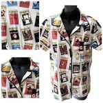 Playbill Short Sleeve Button Up V Photo 1