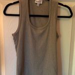 Veronica M  Double Layer Tan Gray Tank Top Photo 0
