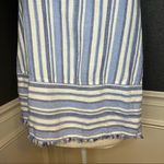 Cloth & Stone  Striped Blue Halter Tank Top Photo 6