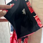 Milly  Red and Black Floral A-Line Skirt Photo 3