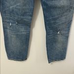 Pilcro Anthropologie  The Borrowed Embroidered Boyfriend Distressed Jeans Photo 6