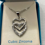 Fine Silver Plated Hummingbird CZ necklace Photo 0