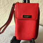 Kate Spade : Kirstie Geranium Red Newbury Lane Wallet- Wrstlet- Gold Tone Photo 0
