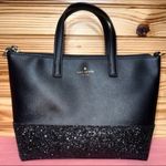 Kate Spade Ina Greta Court Black Glitter sparkle Satchel Mini Tote crossbody Photo 1