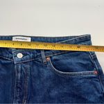 Reformation  Lydia High Rise Denim Mini Skirt dark wash blue 32 Photo 4