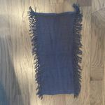 Grey Knit Fringe Infinity Scarf Gray Photo 2