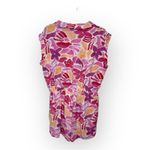 Gilli Plus Size Floral Romper | Pink Orange Red Boho Resort Vacation Chic 1X Photo 1