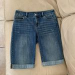 Chico's EUC CHICO’S Womens So Slimming Girlfriend Cuffed Denim Shorts Photo 2