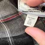 Style & Co Boyfriend Black Gray Red Plaid Sparkle Plaid Button Down Shirt XL Photo 4