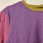 Agua Bendita  Hazel Swim Crop Top Short Sleeve Purple Pink Size 3XL NWT Photo 2