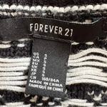 Forever 21 Black and White Print Sweater Photo 2