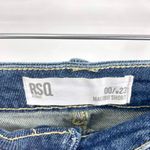 RSQ  Jeans Blue Midwash Distressed Rolled Hem Malibu Denim Shorts Photo 3