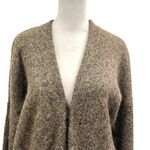 Pas de Calais Alpaca Mohair Wool Peruvian Knit Cardigan Sweater size Small Brown Photo 1
