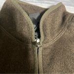The North Face Womens Fleece Zip Sweater Jacket Small Crescent Point Olive Green Photo 7