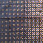 Wistel T Italy Blue Red Gold Gradient Floral Burst Square Scarf Regency Estate Photo 3