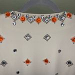 Vintage D'ore Blazer with Bold Gemstone Embellishments Gaudy rhinestones 80’s Orange Size 14 Photo 2