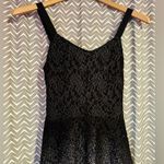 Free People  | Black Mini Silver Fit Flare Sparkle dress, size XS Photo 3