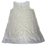 Ella Moss  Dress‎ Womens Small Cream White Brigitte Eyelet Mini Photo 1