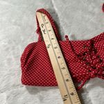 Roxy American Beauty Polka Dot Red Beach Classics Bandeau Swimsuit Bikini Top XS Photo 9