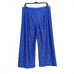 Anthropologie  Maeve The Colette Blue Wide Leg Lace Cropped Pants 32 Photo 3