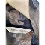 Soft Surroundings Women Arty Cardigan Open Front Tea Garden Earthy Floral Size S Photo 6