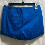 NEW YORK & COMPANY Electric Blue Cuff Shorts Mid Photo 1