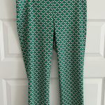 Mud Pie Mermaid Pull On Pants Green White Size M Photo 6