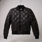 Aritzia PARKLIFE Women’s Quilted Down Blend Flight Jacket XXS Black Photo 2