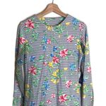 Ibkul ladies athletic long sleeve crew dress in Johanna floral sun protection S Black Photo 1