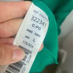 Mango Dark Green One-Shoulder Rose Ruffle Maxi Dress Size 8 Photo 4