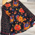 Chico's mixed media art to wear floral abstract funky blouse Photo 4