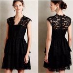 Shoshanna Vanita Black lace peplum dress size 2 Photo 1