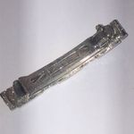 Elegant Vintage Silver Tone and Red Crystal Hair Clip Photo 5