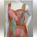 Guess  size 2 High Low Dress Colorful Polka Dot Hi-Low Formal NWT PROM Photo 1
