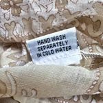 CHOWCHILLA VINTAGE | Boho Hippie Beige Floral maxi Dress Beige Tan Tassel | Smal Photo 7