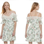 Disney DINSEY PRINCESS WHITE OFF THE SHOULDER FLOWER DRESS Photo 1