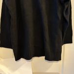 Anthropologie  Black Mock Neck Button Shoulder Sweater Size L Photo 10