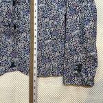 Talbots EUC  Ditsy Floral Print Blazer Cotton Two‎ Button Jacket Womens 8 Photo 6