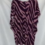 Wonderly NWT  Mauve and Dark Purple Zebra Print Tunic Top Size 1X. Model Blend Photo 7