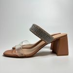 Chinese Laundry  Yas Rhinestone Heeled Sandal in Sunkiss Nude Photo 5