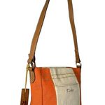 Relic  By Fossil Purse Womens Handbag Color Block Pockets Small Cream Orange Photo 4