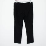 Eileen Fisher Womens Stretch Crepe Slim Ankle Pull On Pants Size L Black Staple Photo 4