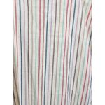 Madewell Striped Midi Skirt Women Size 14 Button Front Linen Blend Casual Photo 2