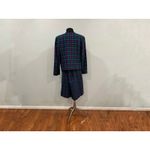 Pendleton  Purple Green Plaid Skirt Set 100% Virgin Wool Size 16W/ 18W Vintage Photo 2