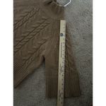 Banana Republic Brown Cavo Flare Sleeve Wool Blend Cable Knit Sweater Size XS Photo 5