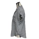 ID:23 Striped Nautical Preppy Blouse Hi Low Beach Boho nautical preppy S Cruise White Photo 2