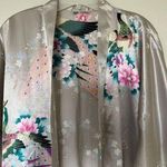 KIM + ONO Long Peacock Floral Kimono Photo 3