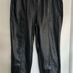 Calvin Klein Jeans Calvin Klein Sz: L Black Faux Leather Pants. Pull On. Flat Front. Patch pockets Photo 0